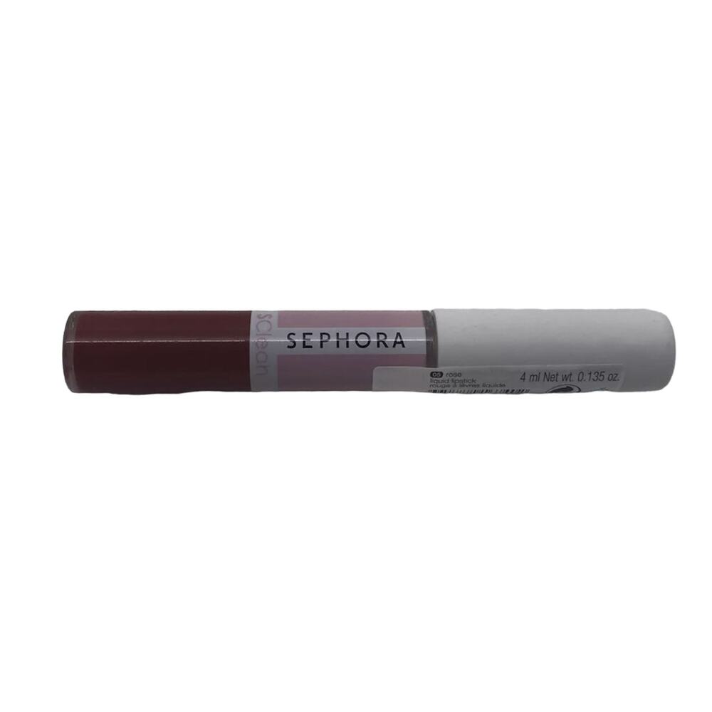New Sephora Liquid Lipstick 05 Rose‎ (Red) Clean Lip Mousse Rouge 4 ml SClean